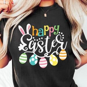 Happy Easter T-Shirt,  Easter Shirt, Easter Eggs